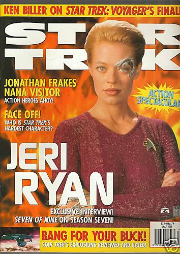 STAR TREK MAGAZINE (UK) magazine side cover Issue 79 June 2001