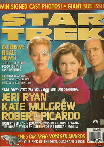 STAR TREK MAGAZINE (UK) magazine side cover Issue 80 Summer 2001