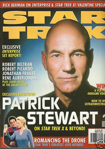 STAR TREK MAGAZINE (UK) magazine side cover Issue 89 March 2002