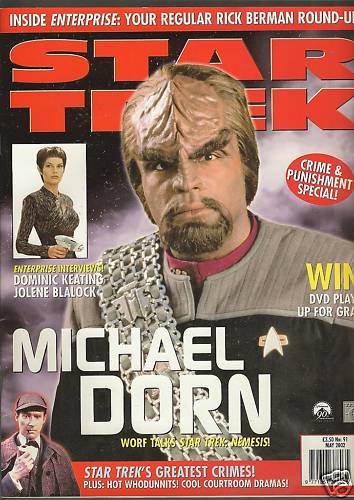 STAR TREK MAGAZINE (UK) magazine side cover Issue 91 May 2002