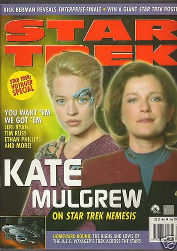 STAR TREK MAGAZINE (UK) magazine side cover Issue 94 July 2002