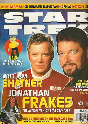 STAR TREK MAGAZINE (UK) magazine side cover Issue 96 September 2002