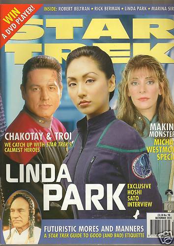 STAR TREK MAGAZINE (UK) magazine side cover Issue 98 November 2002