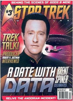 STAR TREK MAGAZINE (USA) magazine side cover Issue 3 January/February 2007