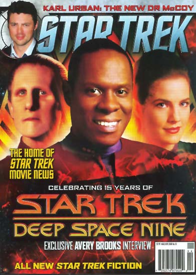 STAR TREK MAGAZINE (USA) magazine side cover Issue 10 March/April 2008