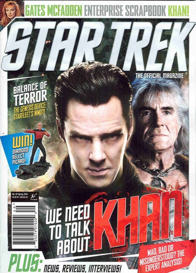 STAR TREK MAGAZINE (USA) magazine side cover Issue 49 Spring 2014