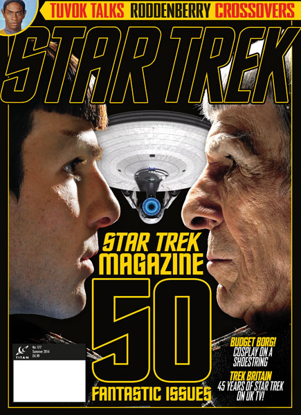 STAR TREK MAGAZINE (USA) magazine side cover Issue 50 Summer 2014