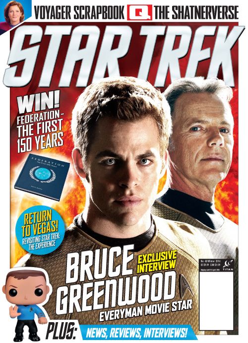 STAR TREK MAGAZINE (USA) magazine side cover Issue 48 Winter 2014