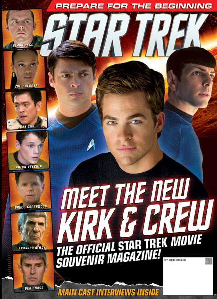 STAR TREK MAGAZINE (USA) magazine side cover Issue 18 June 2009