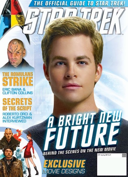 STAR TREK MAGAZINE (USA) magazine side cover Issue 19 July 2009