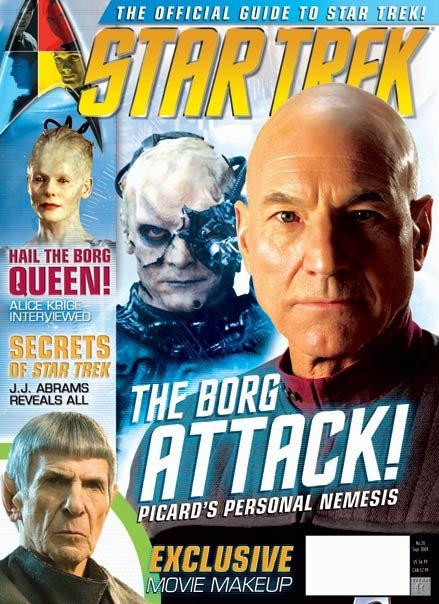 STAR TREK MAGAZINE (USA) magazine side cover Issue 20 August 2009