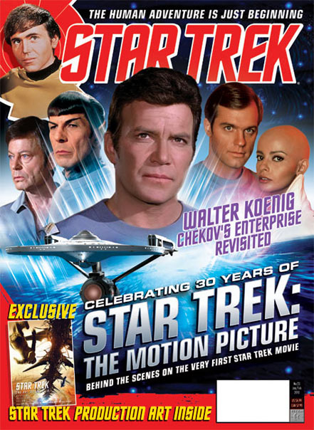 STAR TREK MAGAZINE (USA) magazine side cover Issue 23 January/February 2010