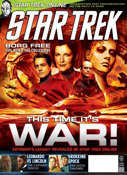STAR TREK MAGAZINE (USA) magazine side cover Issue 25 April/May 2010