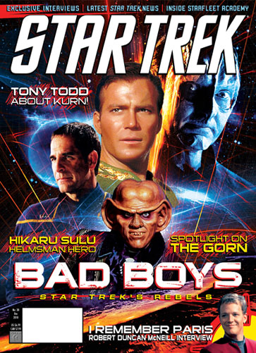 STAR TREK MAGAZINE (USA) magazine side cover  Souvenir Special December 2010