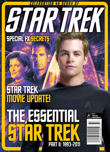 STAR TREK MAGAZINE (USA) magazine side cover Issue 37 October/November 2011