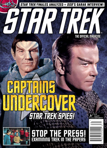 STAR TREK MAGAZINE (USA) magazine side cover Issue 39 February/March 2012