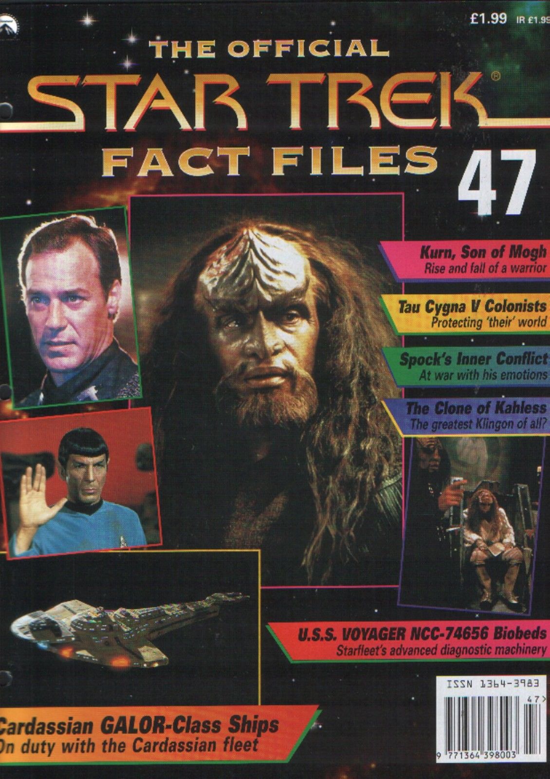 STAR TREK FACT FILES magazine side cover Issue 47  