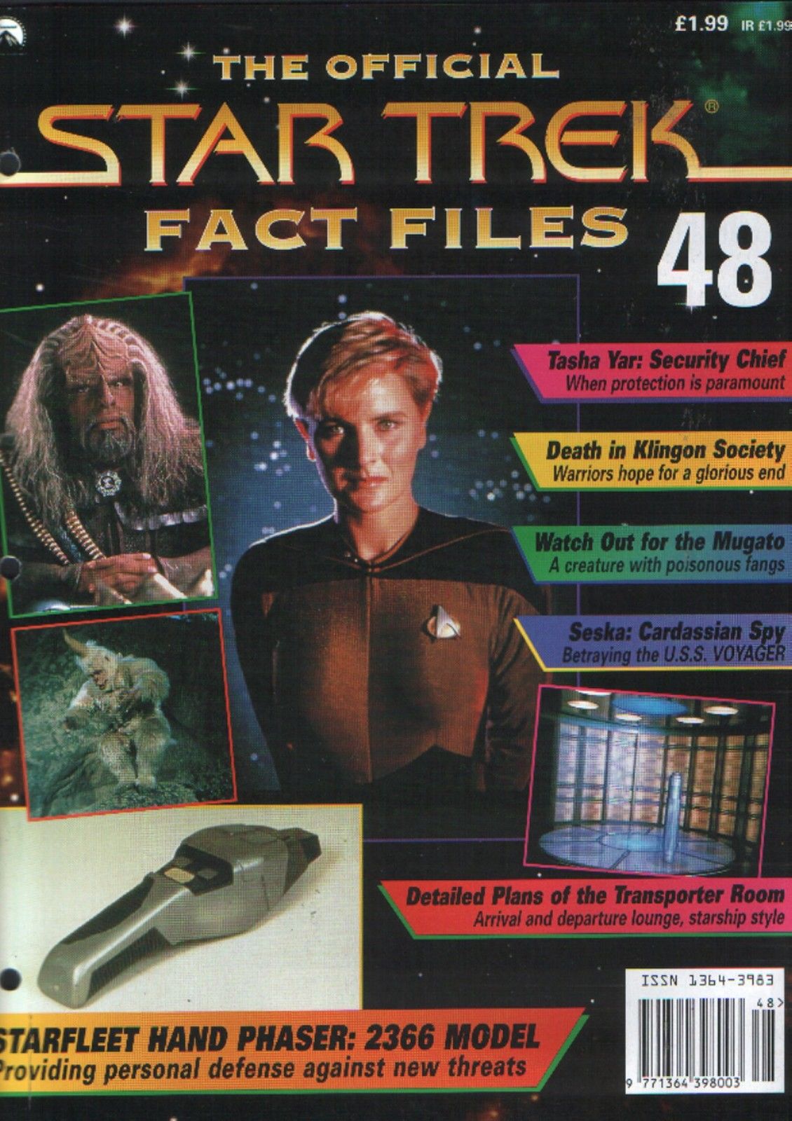 STAR TREK FACT FILES magazine side cover Issue 48  