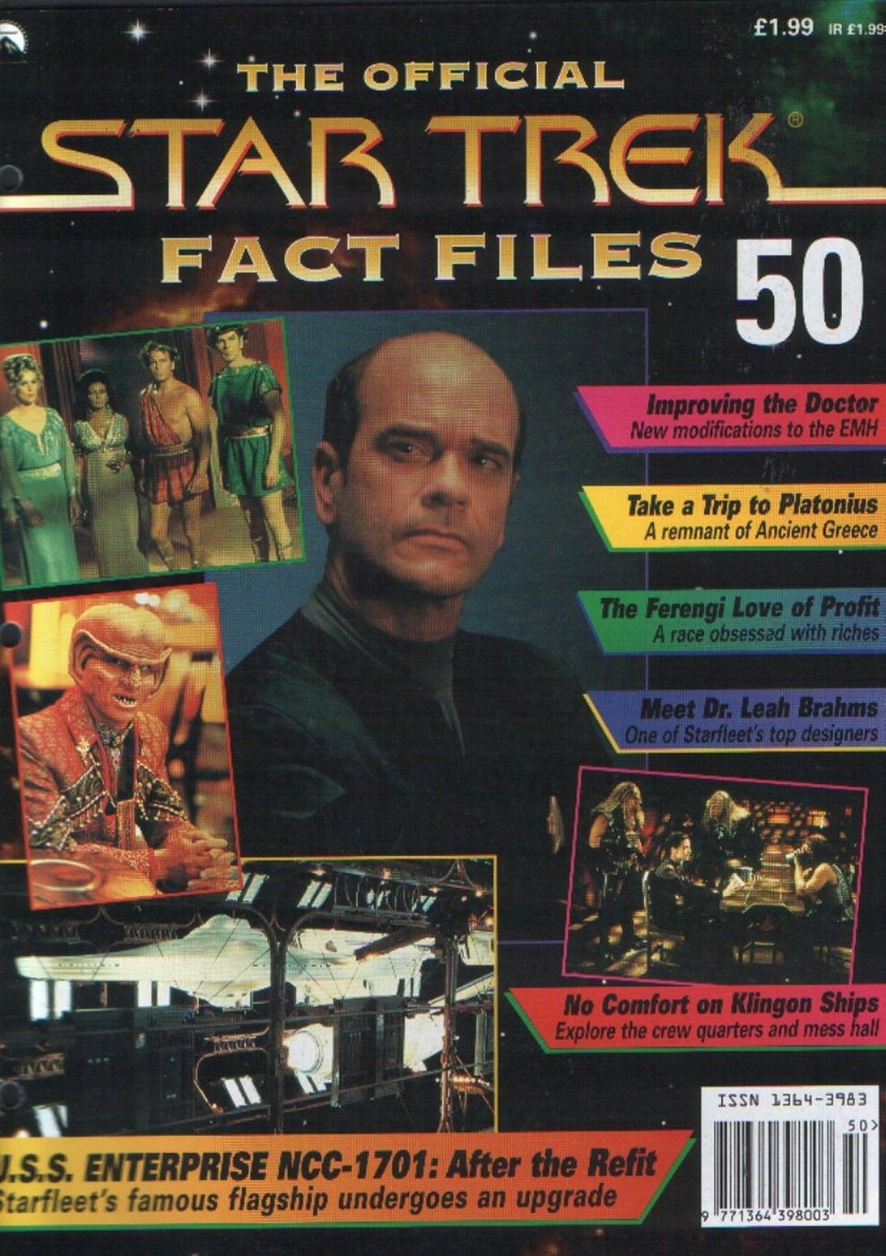 STAR TREK FACT FILES magazine side cover Issue 50  