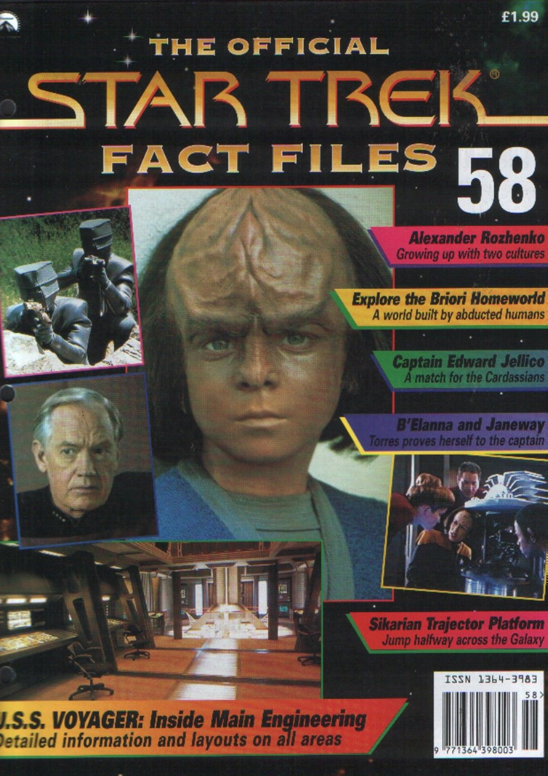 STAR TREK FACT FILES magazine side cover Issue 58  