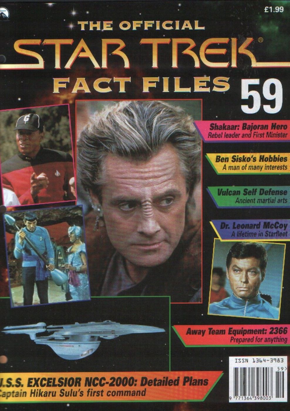 STAR TREK FACT FILES magazine side cover Issue 59  