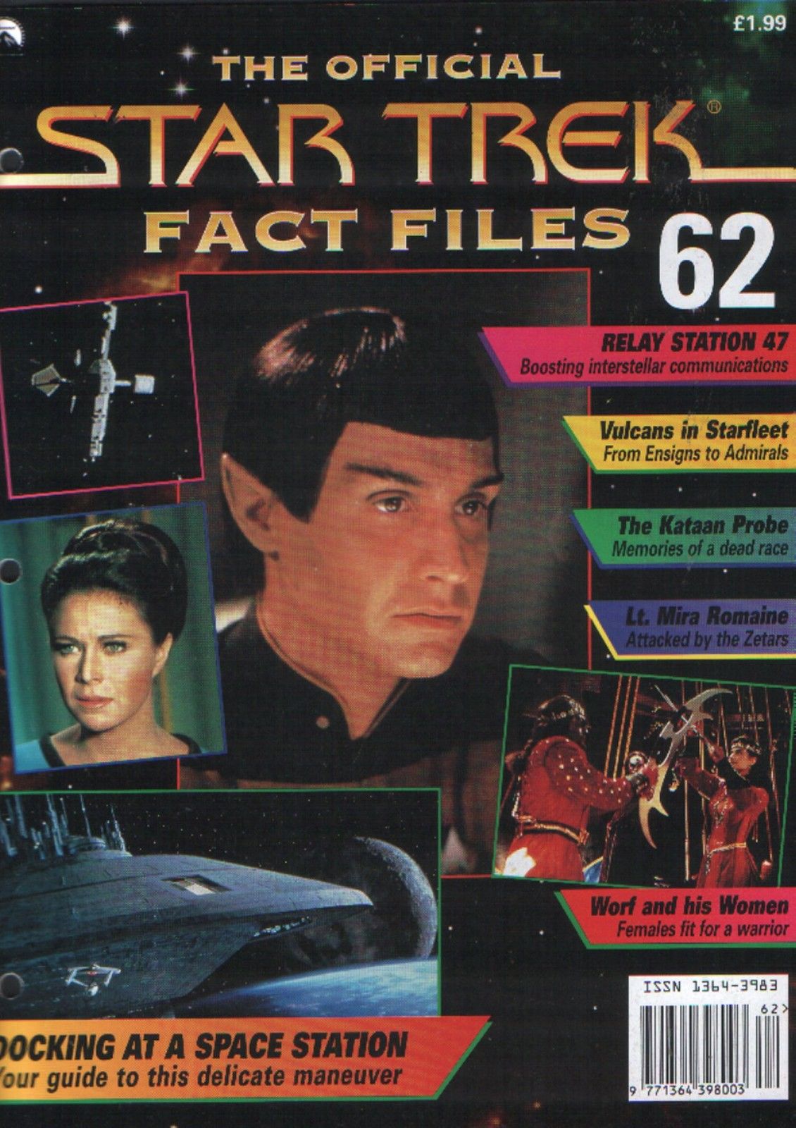 STAR TREK FACT FILES magazine side cover Issue 62  