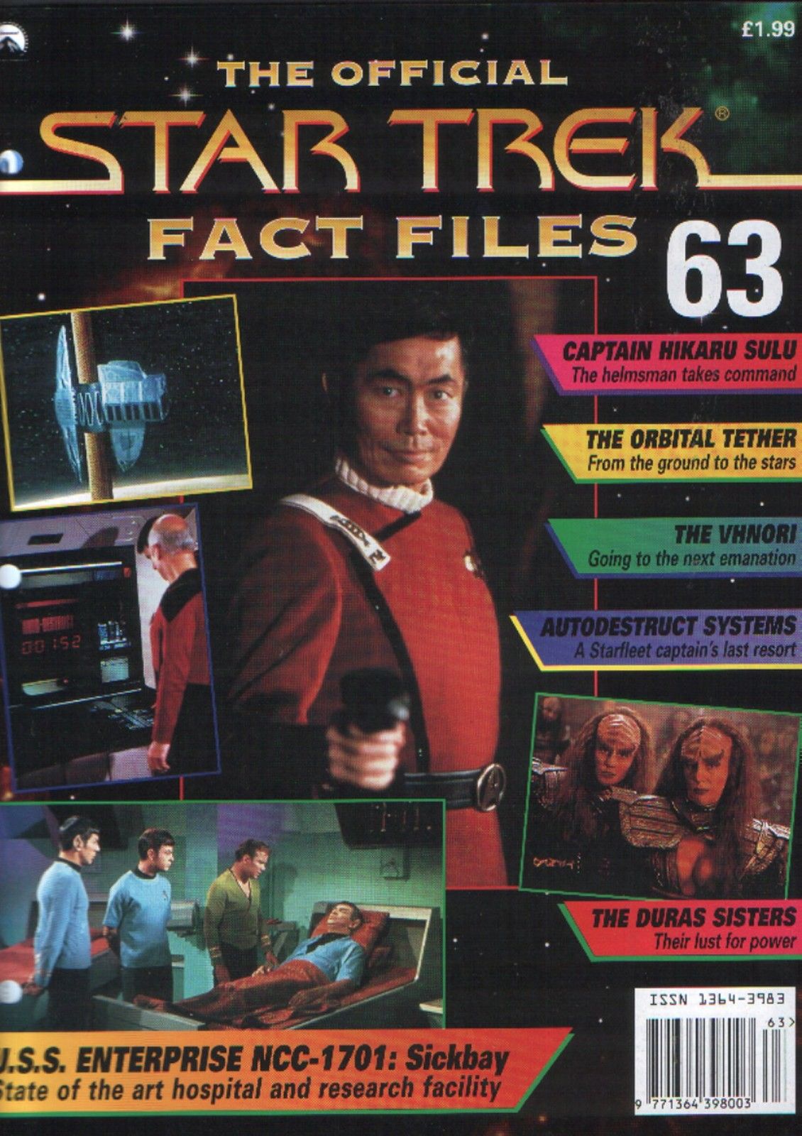 STAR TREK FACT FILES magazine side cover Issue 63  