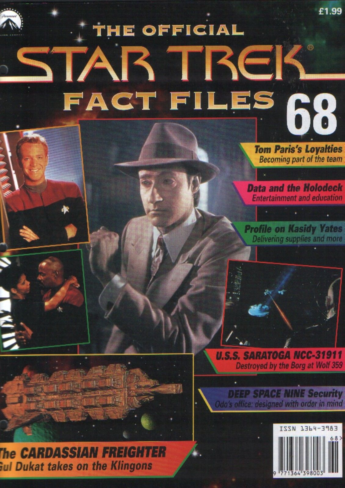 STAR TREK FACT FILES magazine side cover Issue 68  