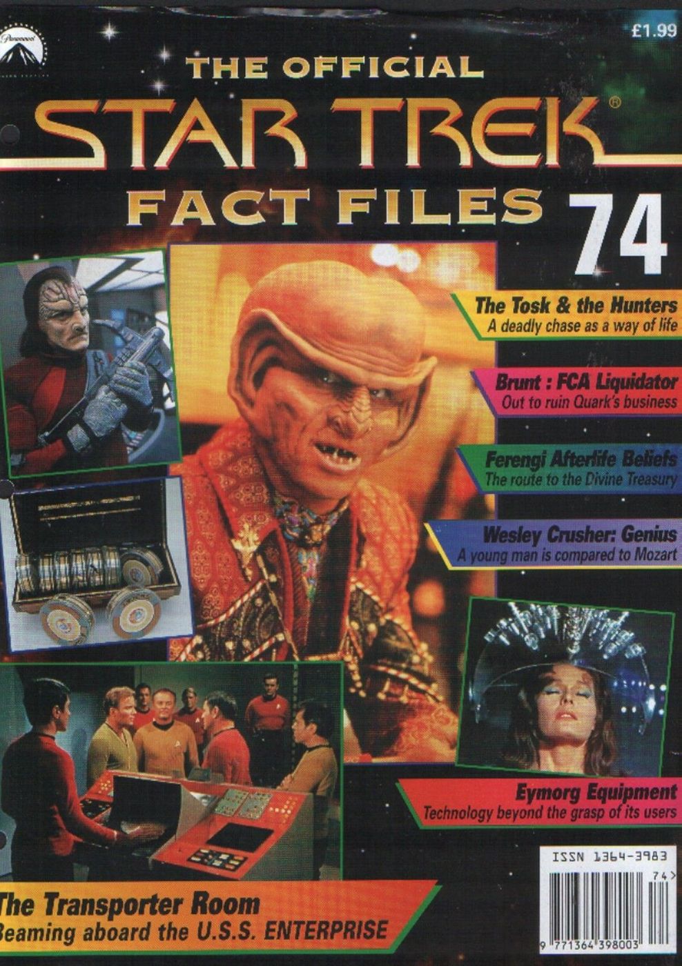 STAR TREK FACT FILES magazine side cover Issue 74  