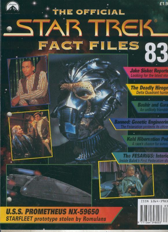 STAR TREK FACT FILES magazine side cover Issue 83  