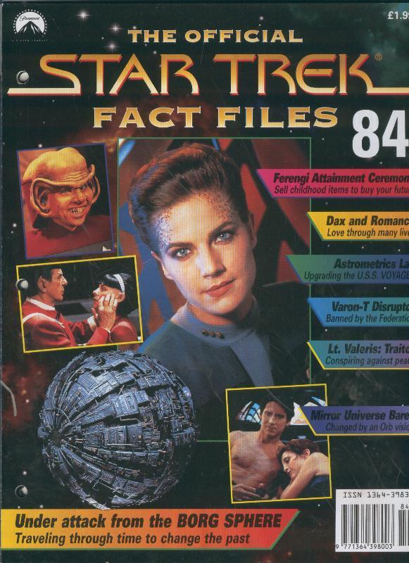 STAR TREK FACT FILES magazine side cover Issue 84  