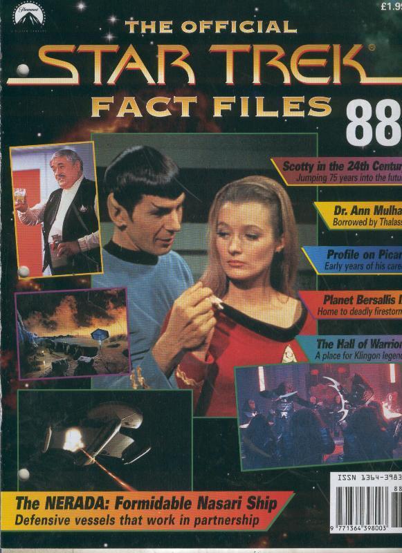 STAR TREK FACT FILES magazine side cover Issue 88  