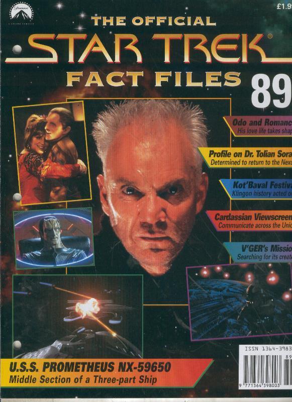 STAR TREK FACT FILES magazine side cover Issue 89  