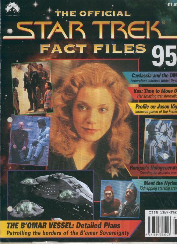 STAR TREK FACT FILES magazine side cover Issue 95  