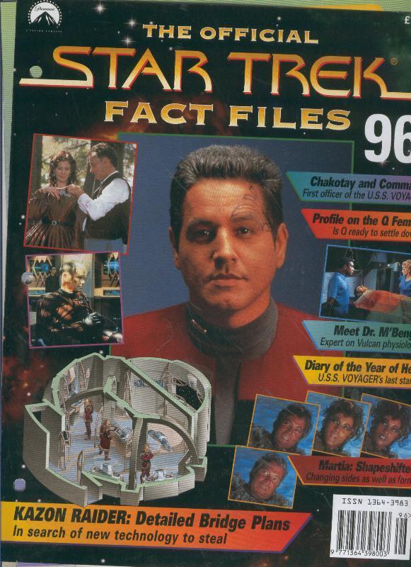 STAR TREK FACT FILES magazine side cover Issue 96  