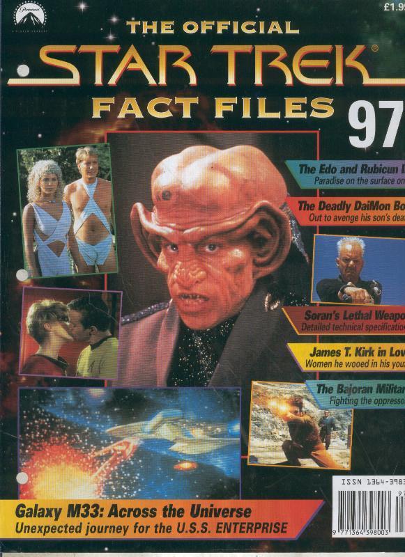 STAR TREK FACT FILES magazine side cover Issue 97  