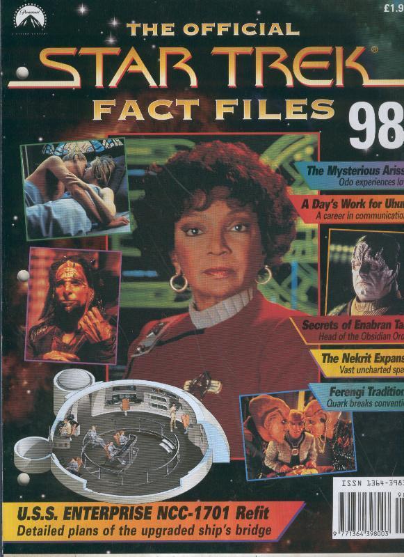 STAR TREK FACT FILES magazine side cover Issue 98  