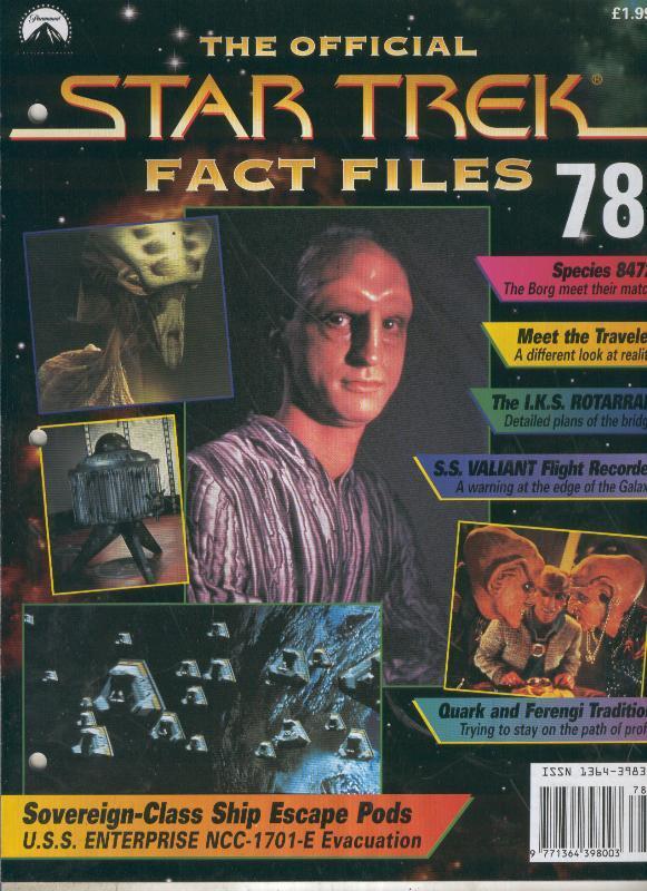 STAR TREK FACT FILES magazine side cover Issue 78  