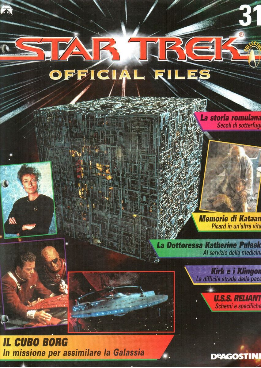 STAR TREK OFFICIAL FILES magazine side cover Issue 31  1999