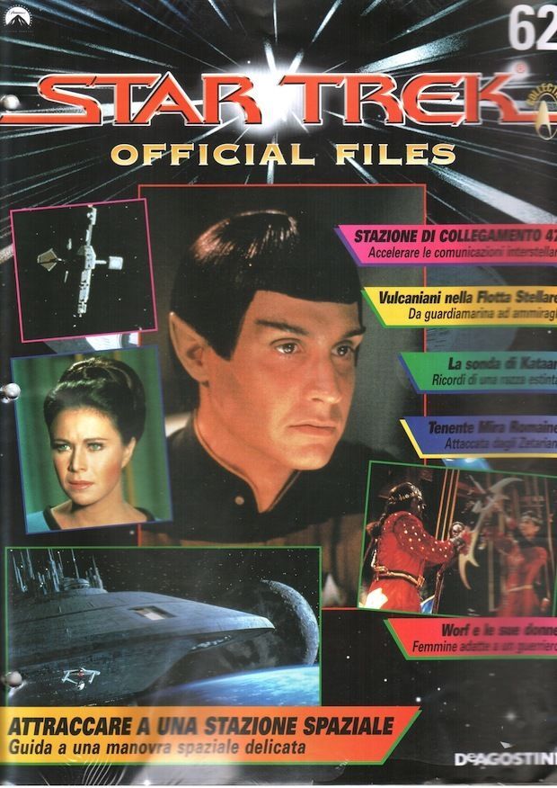 STAR TREK OFFICIAL FILES magazine side cover Issue 62  1999