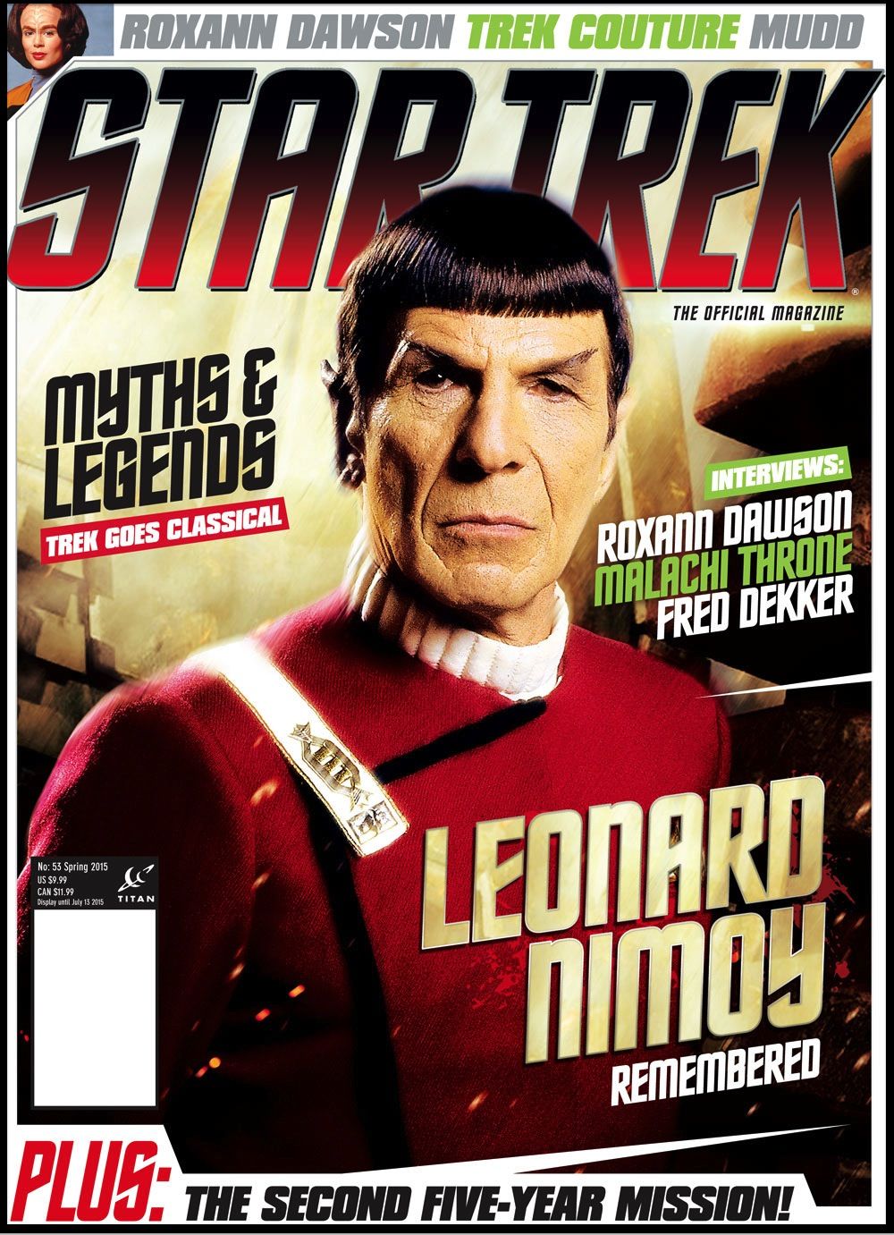 STAR TREK MAGAZINE (USA) magazine side cover Issue 53 Spring 2015