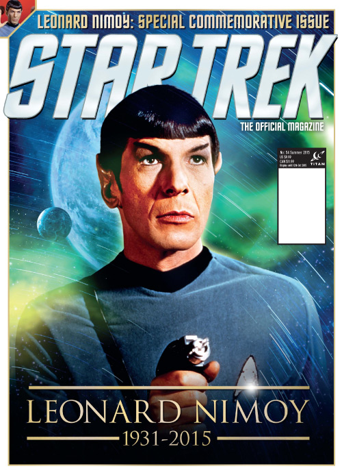 STAR TREK MAGAZINE (USA) magazine side cover Issue 54 Summer 2015