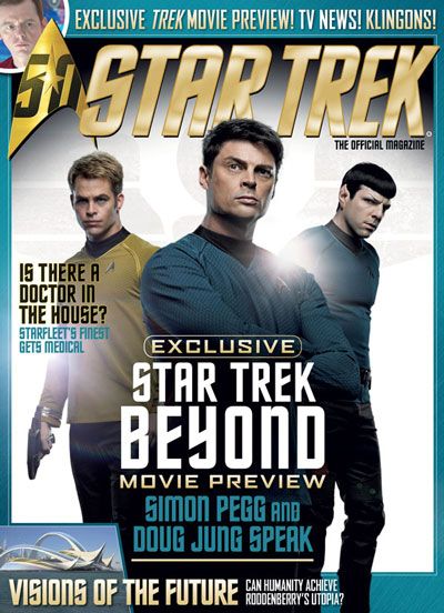 STAR TREK MAGAZINE (USA) magazine side cover Issue 57 Summer 2016