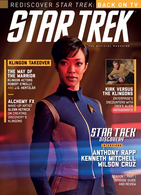 STAR TREK MAGAZINE (USA) magazine side cover Issue 65  January 2018