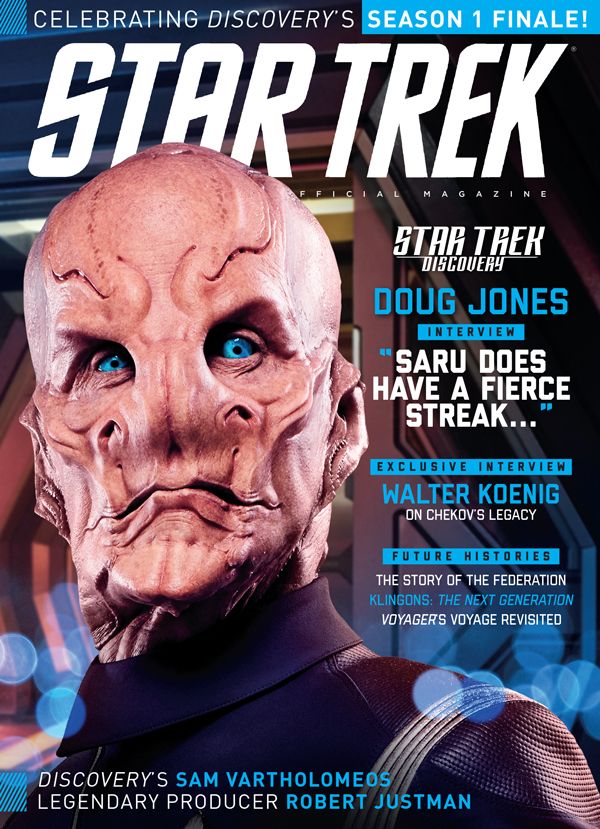 STAR TREK MAGAZINE (USA) magazine side cover Issue 66  February 2018