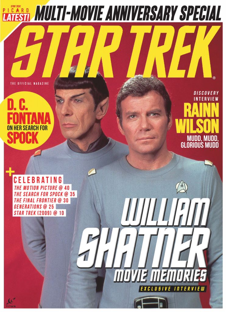 STAR TREK MAGAZINE (USA) magazine side cover Issue 72 Fall 2019