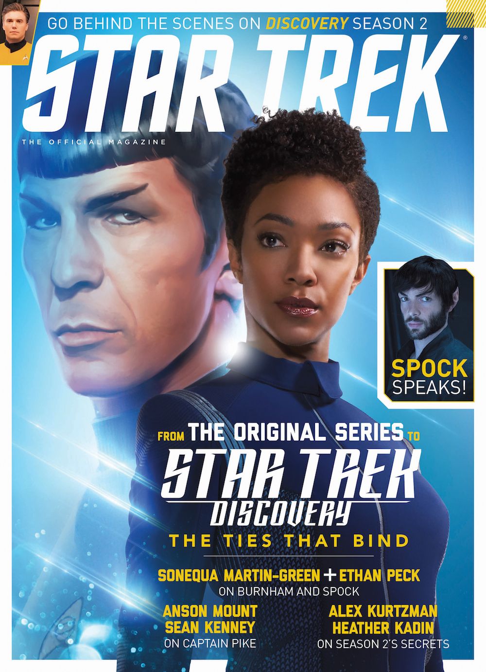 STAR TREK MAGAZINE (USA) magazine side cover Issue 70 Spring 2019