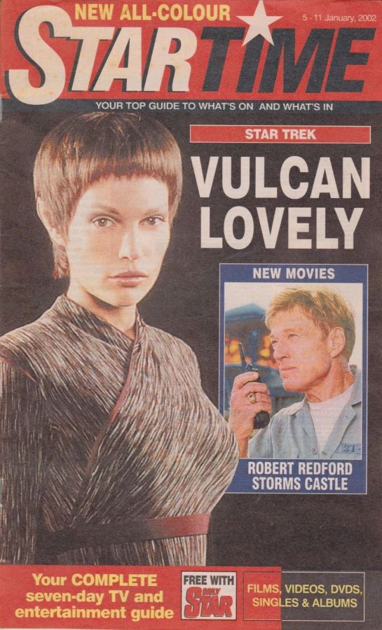 STAR TIME (UK) magazine side cover 5 January 2002
