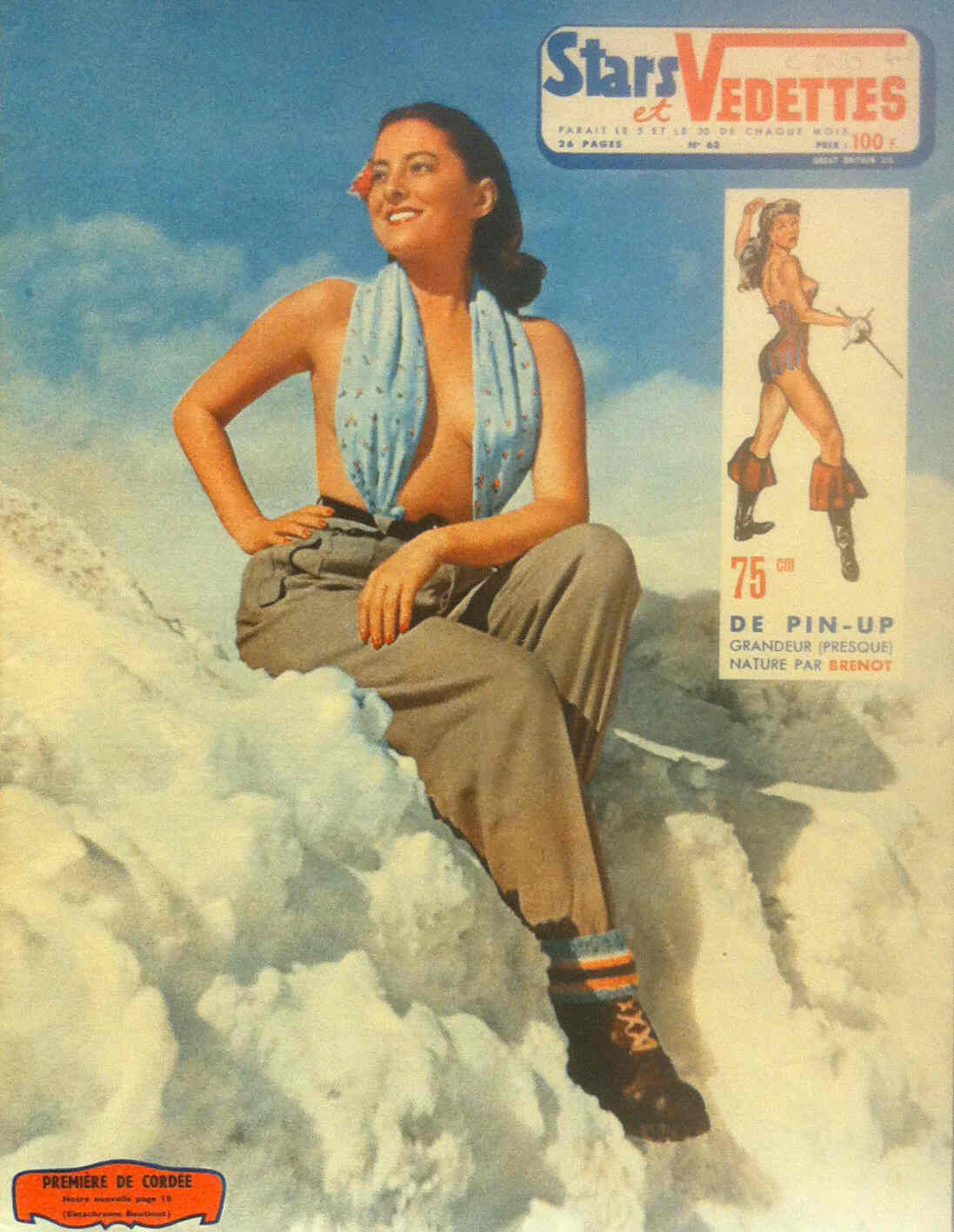 STARS ET VEDETTES magazine side cover Issue 63  