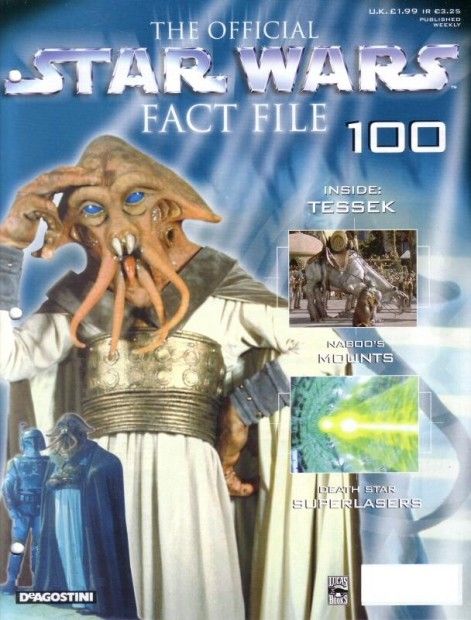 OFFICIAL STAR WARS FACT FILE | THE magazine side cover Issue 100  